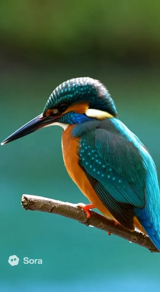 カワセミのダイブ