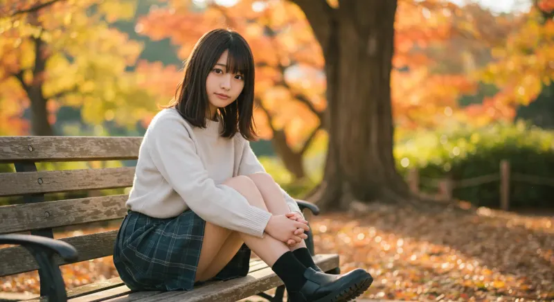 自然な秋の風景