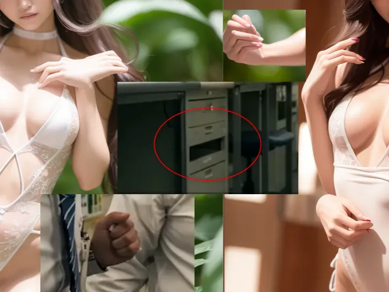 指が破綻した画像