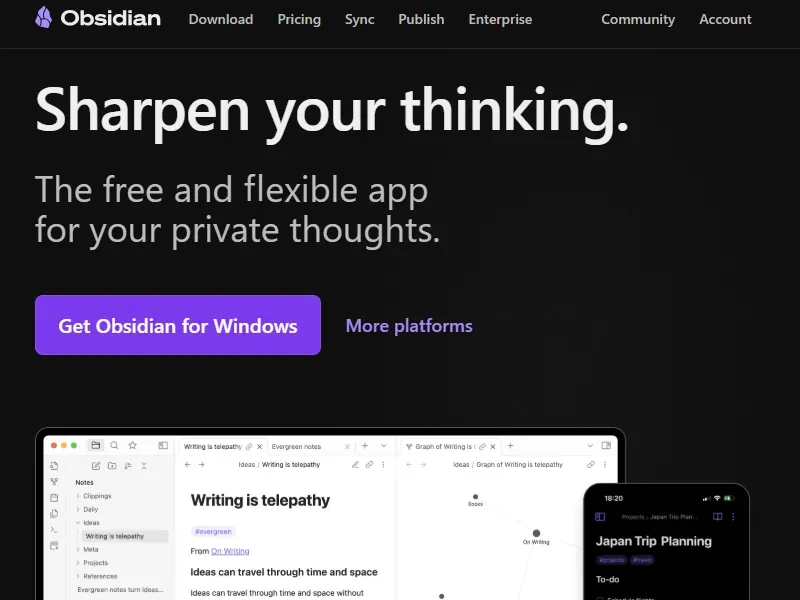 Obsidianのイメージ画像 1